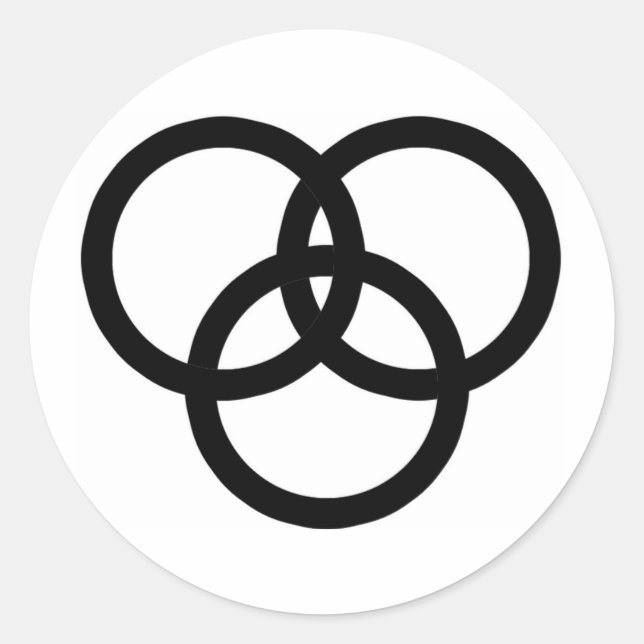 Sticker Rond Trinity (Devant)