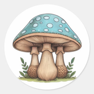 Sticker Rond Trio Casquette bleu