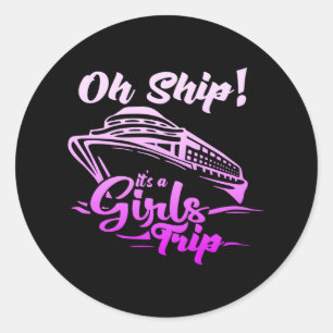 Sticker Rond Trip Vacation Sea Yoyage