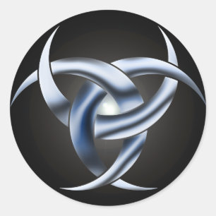 Sticker Rond Triple chevalier lunaire