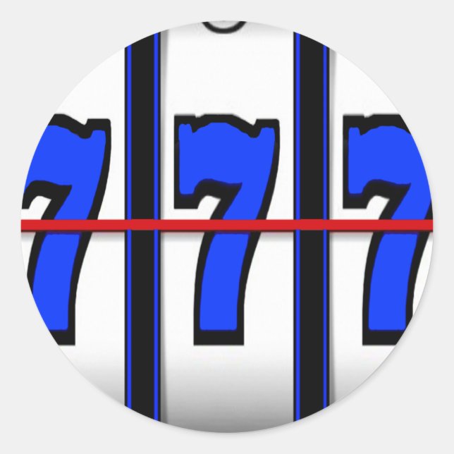 STICKER ROND TRIPLE SEVEN'S SLOTS (Devant)