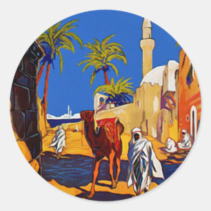 Sticker Rond Tripoli - Libia (Libye)