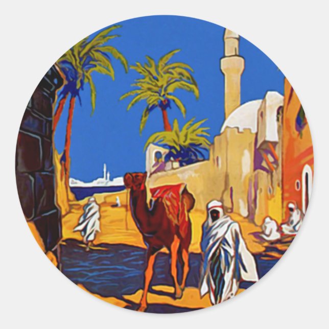 Sticker Rond Tripoli - Libia (Libye) (Devant)