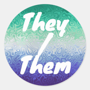 Sticker Rond Trippy Ripply Funky Boho MLM Hommes Aimants Hommes