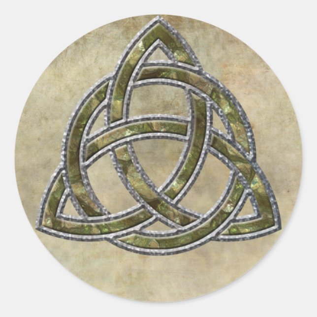 Sticker Rond Triquetra Natural (Devant)