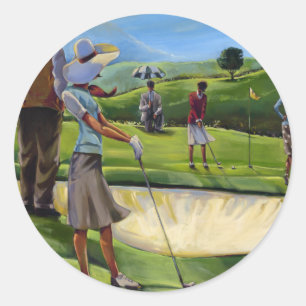Sticker Rond Trish Biddle - Ladies Golf