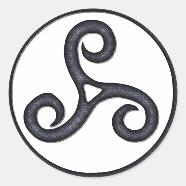 Sticker Rond Triskel (Devant)