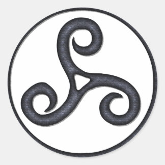 Sticker Rond Triskel