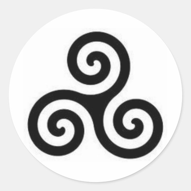 Sticker Rond Triskele (Devant)
