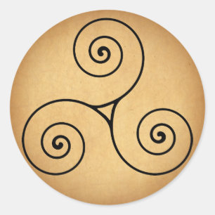 Sticker Rond Triskele