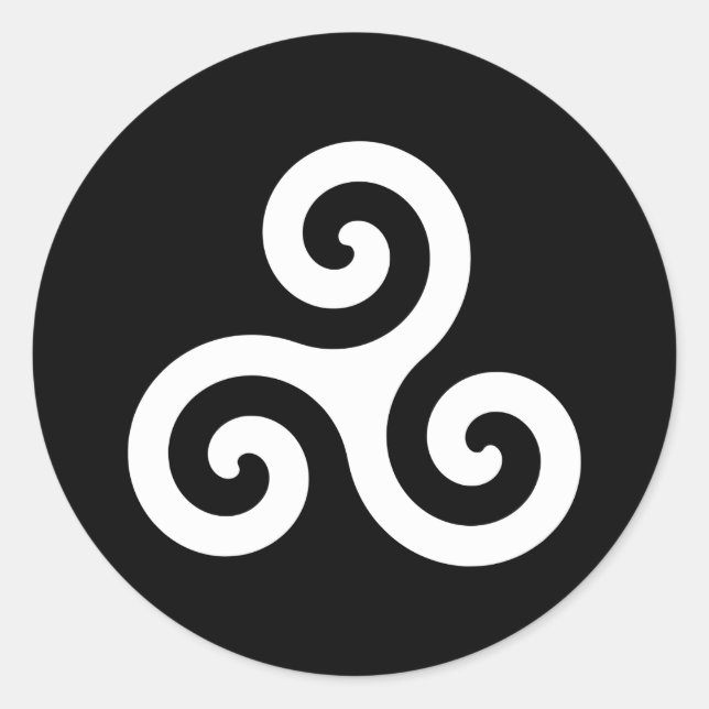 Sticker Rond Triskelion (Devant)