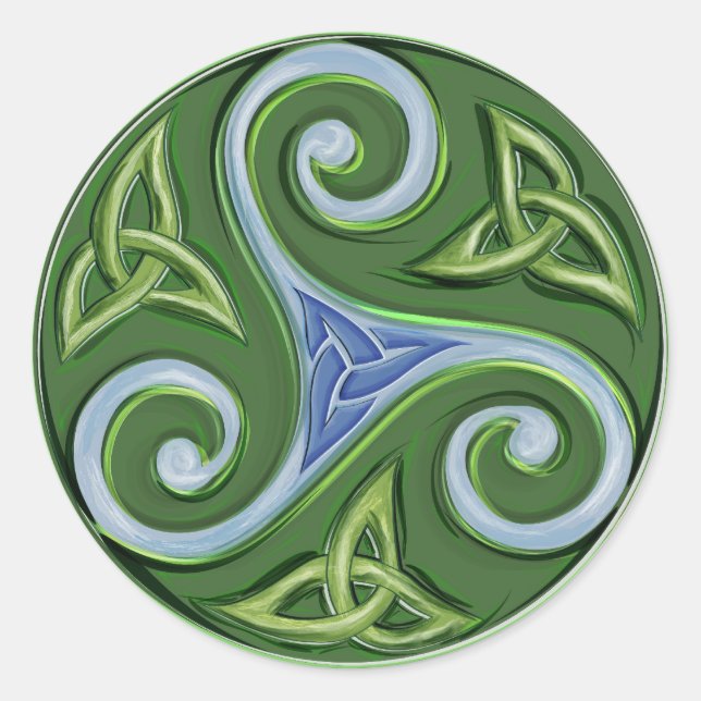 Sticker Rond Triskelle (Devant)