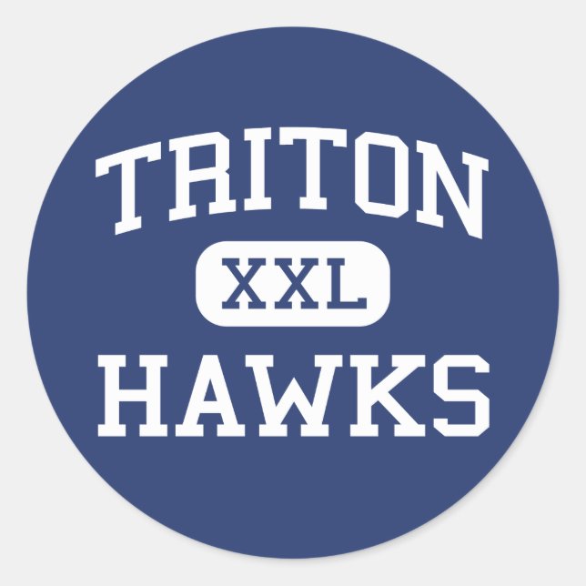 Sticker Rond Triton - Hawks - High - Erwin Caroline du Nord (Devant)