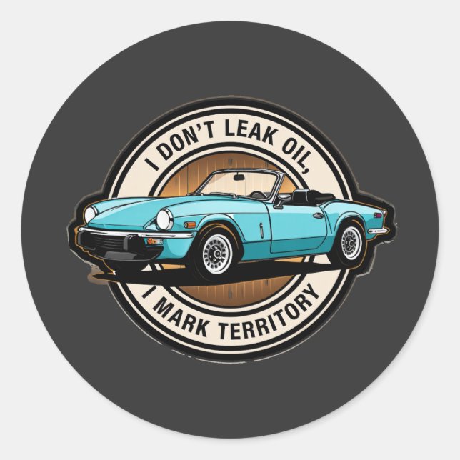 Sticker Rond Triumph Spitfire (Devant)