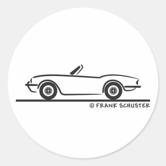 Sticker Rond Triumph Spitfire (Devant)
