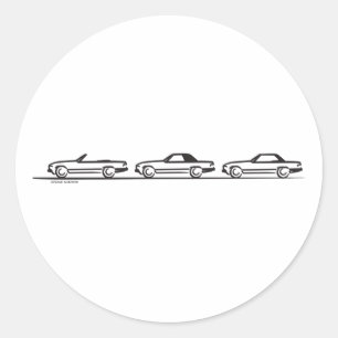 Sticker Rond Trois 107 SL