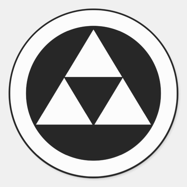 Sticker Rond Trois écailles en cercle (Devant)