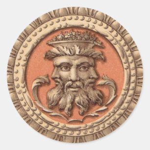 Sticker Rond trois faces