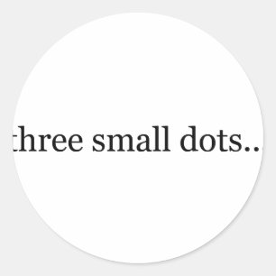Sticker Rond trois petits points