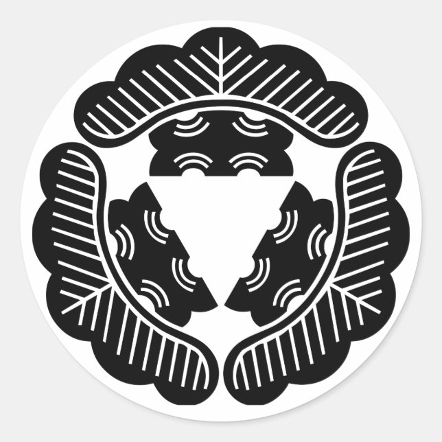 Sticker Rond Trois pins (Devant)