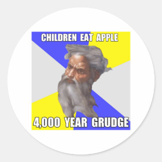 Sticker Rond Troll God Grudge