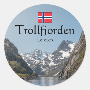 Sticker Rond Trollfjord