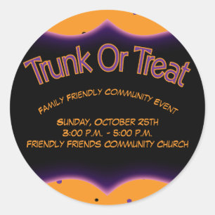 Sticker Rond Tronc ou traiter la communauté Église Famille amic