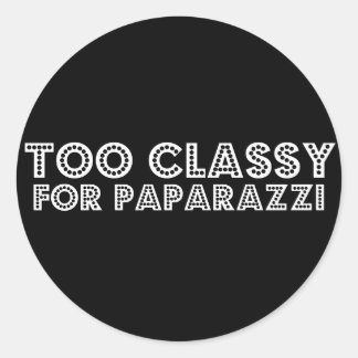 Sticker Rond Trop Classique Pour Paparazzi