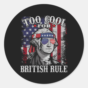 Sticker Rond Trop Cool pour la domination britannique - Drapeau