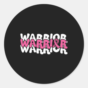 Sticker Rond Trop Fort Pour Arrêter Le Guerrier De Sensibilisat