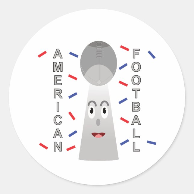 Sticker Rond trophée des champions américains de football (Devant)