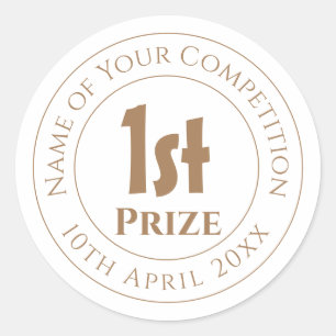 Sticker Rond Trophée du 1er prix de la compétition