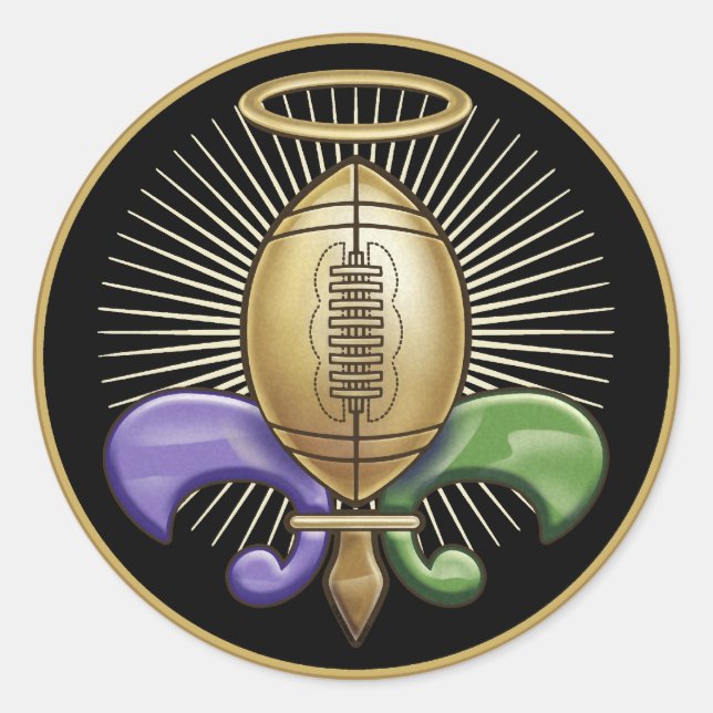 Sticker Rond Trophée Holy NOLA (p) (Devant)