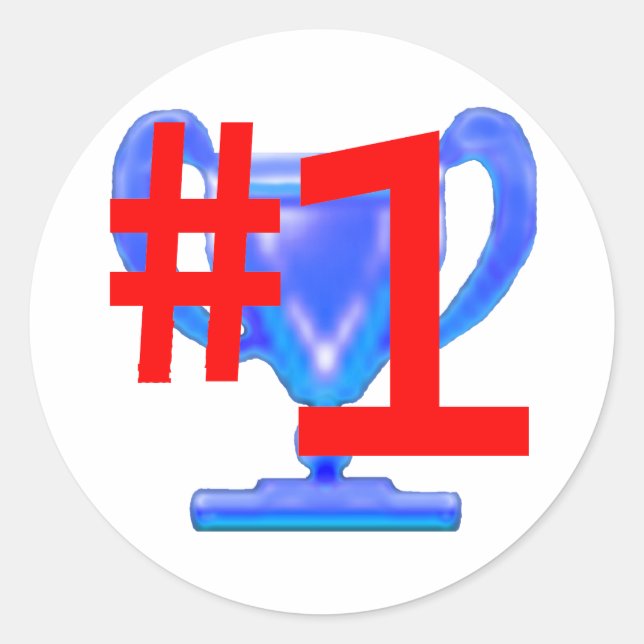Sticker Rond Trophy Cup JGibney Le MUSÉE Zazzle Cadeaux (Devant)