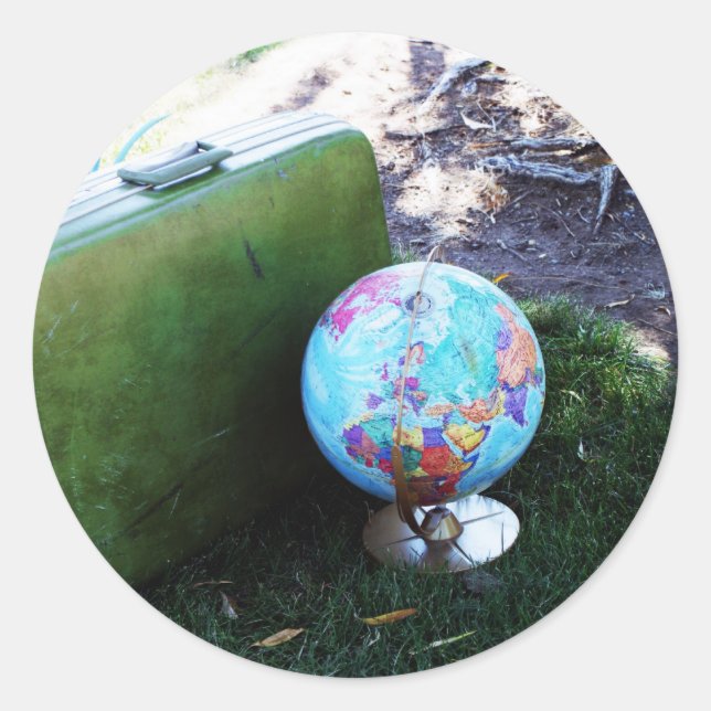 Sticker Rond Trotter mondial (Devant)