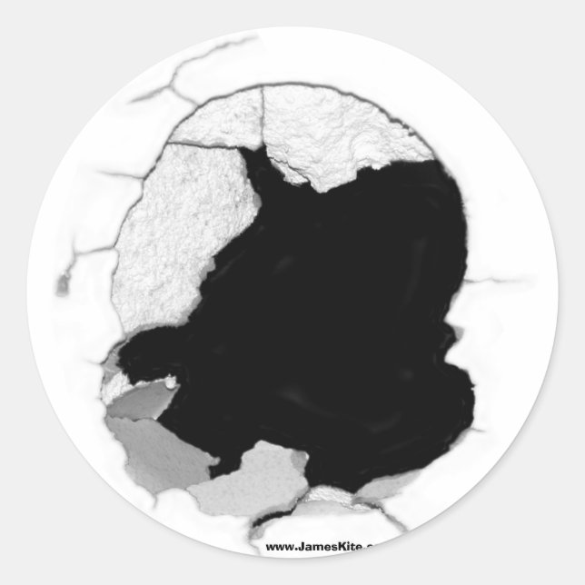 Sticker Rond Trou en un (Devant)