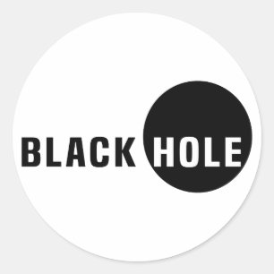 Sticker Rond Trou noir