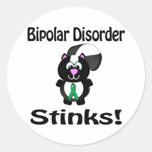 Sticker Rond Trouble bipolaire puent la conception de la sensib