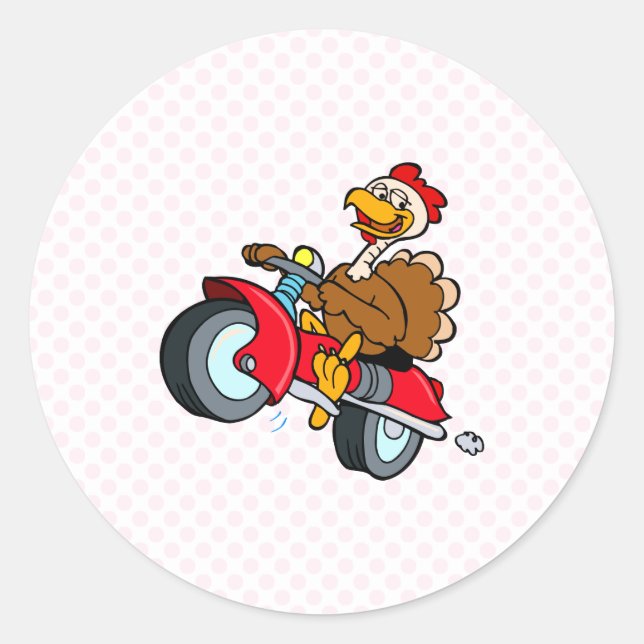 Sticker Rond Troubler la Turquie (Devant)