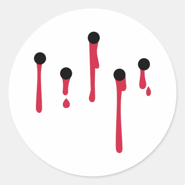 Sticker Rond Trous de balle (Devant)