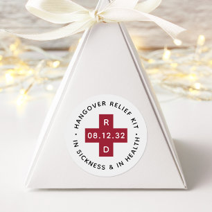 Sticker Rond Trousse de secours   Faveur de mariage