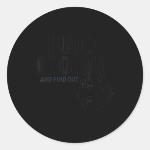 Sticker Rond Trouver Et Découvrir