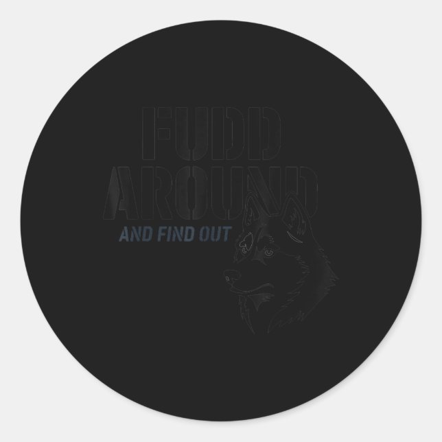 Sticker Rond Trouver Et Découvrir (Devant)
