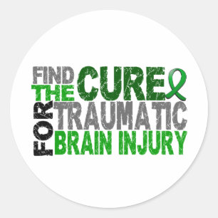 Sticker Rond Trouver la guérison traumatisante Blessure cérébra