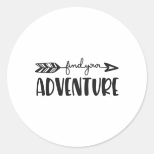Sticker Rond Trouvez votre aventure