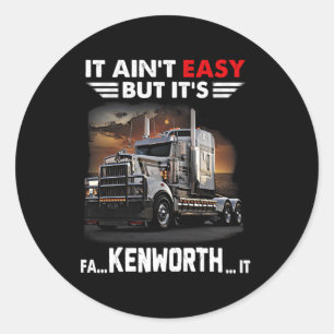 Sticker Rond Trucker C'Est Fa Kenworth It