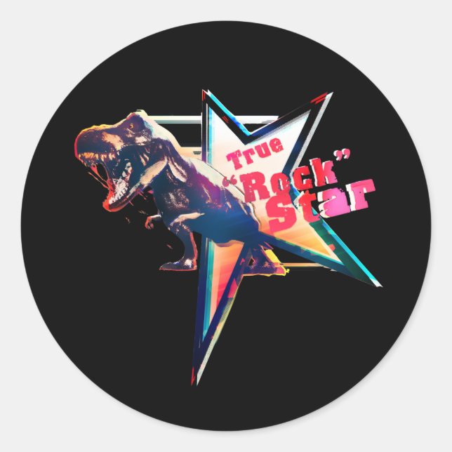 Sticker Rond True “Rock” Star (Devant)