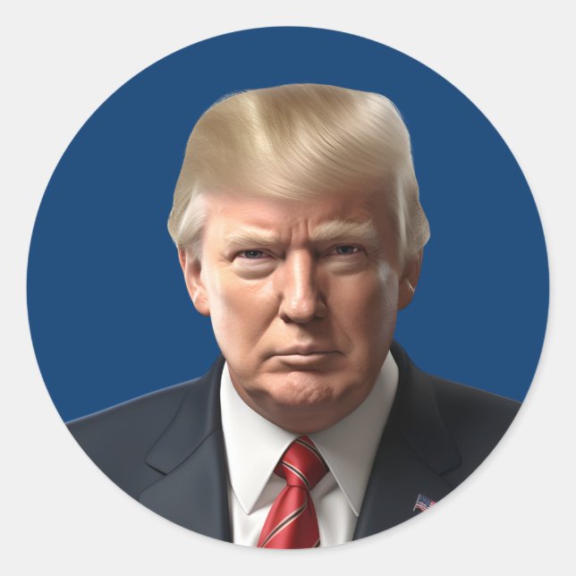 Sticker Rond Trump (Devant)