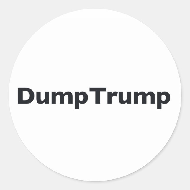 Sticker Rond Trump (Devant)