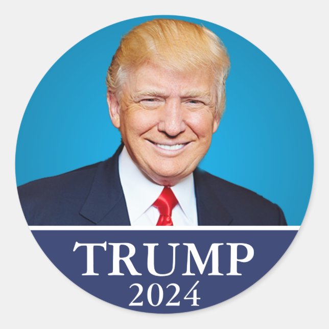 Sticker Rond Trump 2024 (Devant)